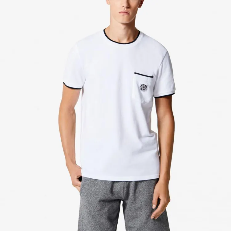 KENZO Tiger Embroidered Crewneck T Shirt-5