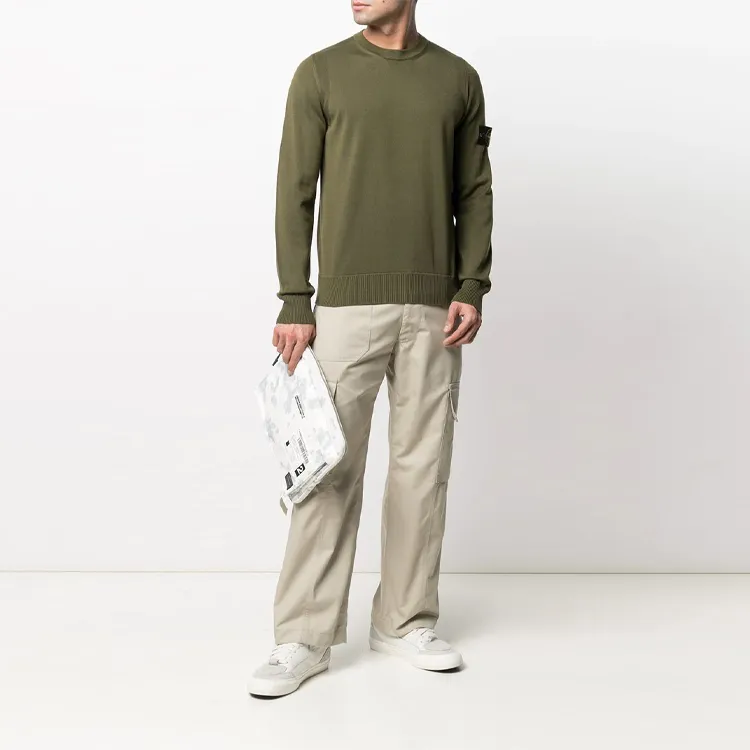STONE ISLAND Sweatshirts Men Olive Green-1