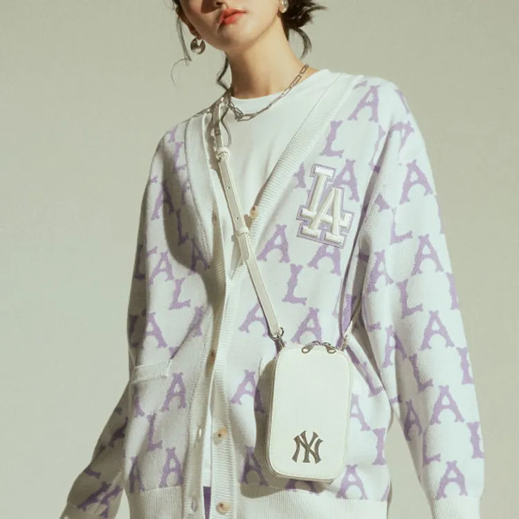 MLB Old Flower Knitwear Unisex Purple-2