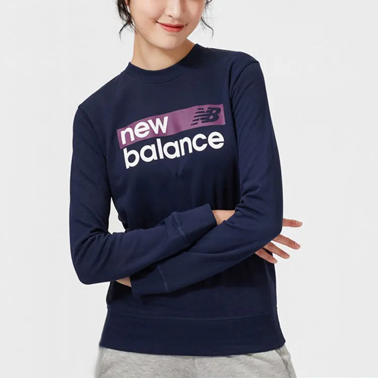 New Balance Leisure Life Sweatshirts Women's Navy Blue-4