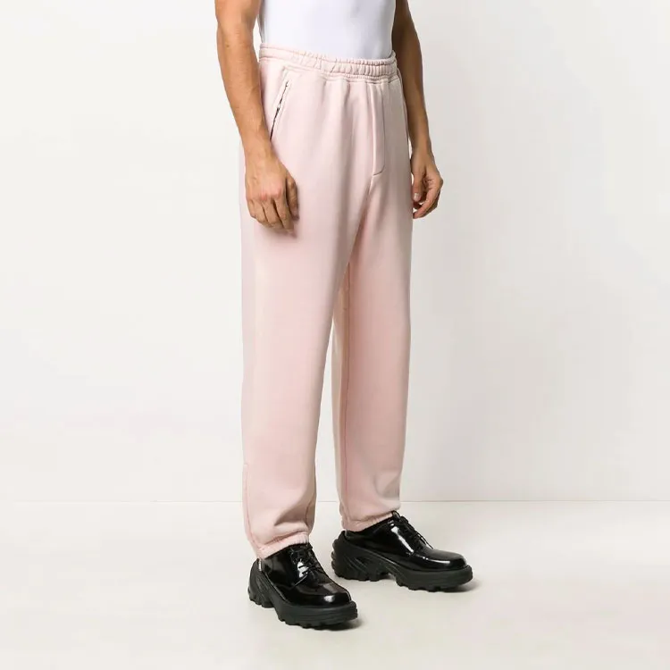 WE11DONE Iridescent Logo Hand Bleached Zip Lounge Pants-3