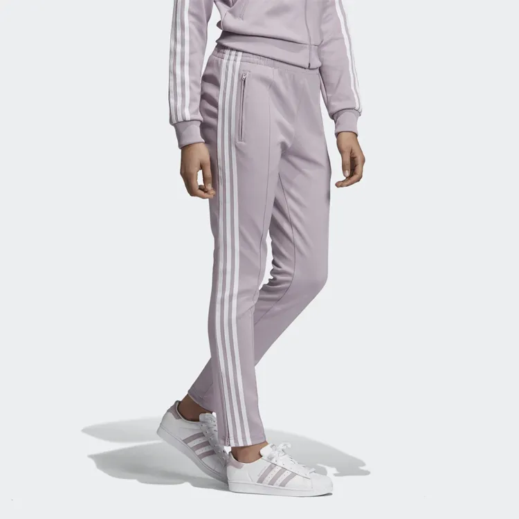 Adidas Originals SST Knitted Sports Pants Women's Light Pink Purple Gray-5