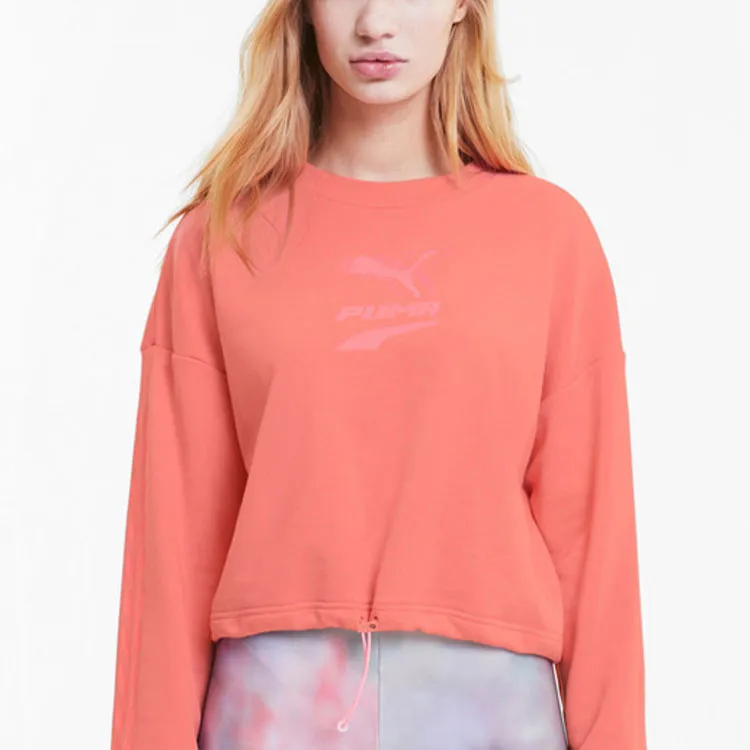 PUMA Benz Series Sweatshirts Women's Salmon Red-3