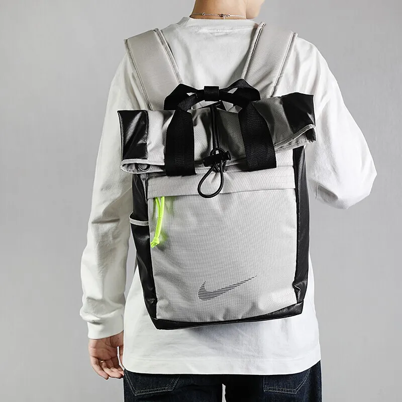 Nike Polyester Backpack Regular Men's Ecru-5