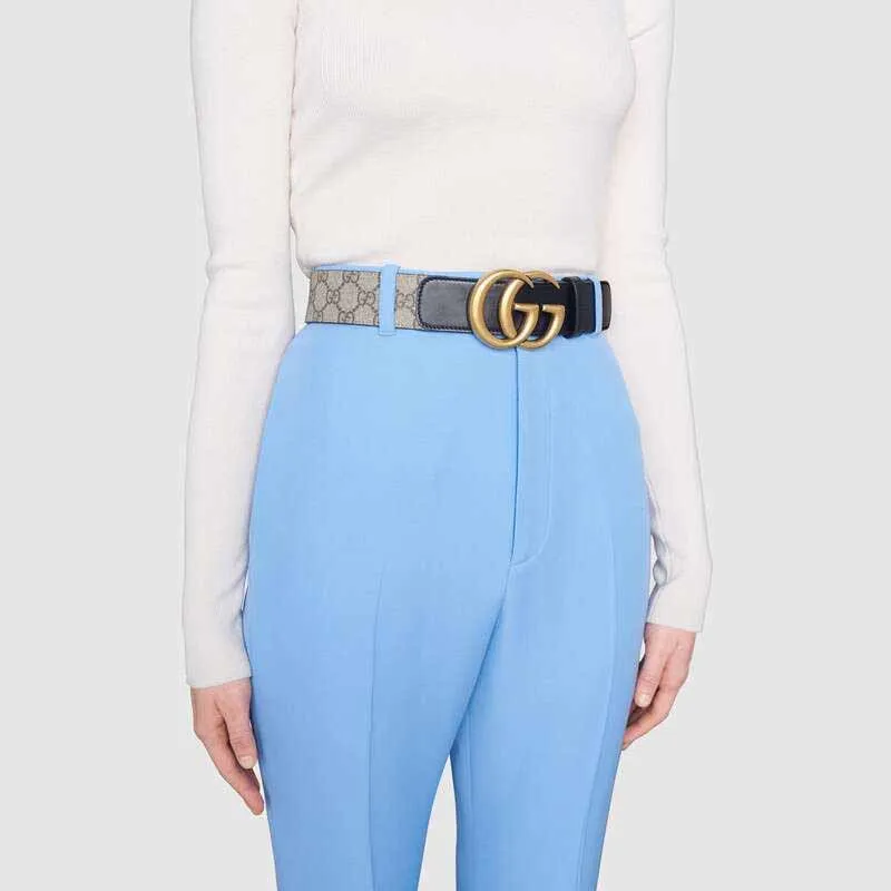 GUCCI Gg Belt Double G Buckle 1.5 Width-3