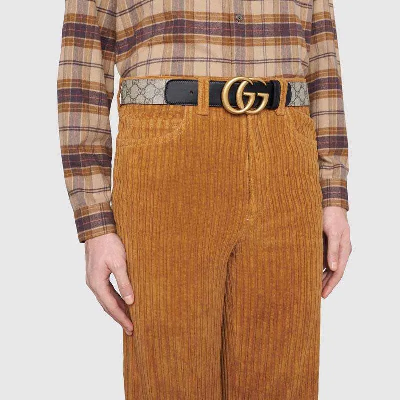 GUCCI Gg Belt Double G Buckle 1.5 Width-2