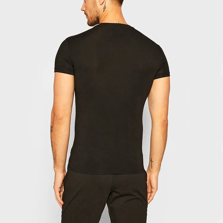 EMPORIO ARMANI T Shirts Men Black-3