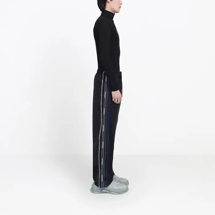 Balenciaga Knitted Sports Pants Men's Black-4