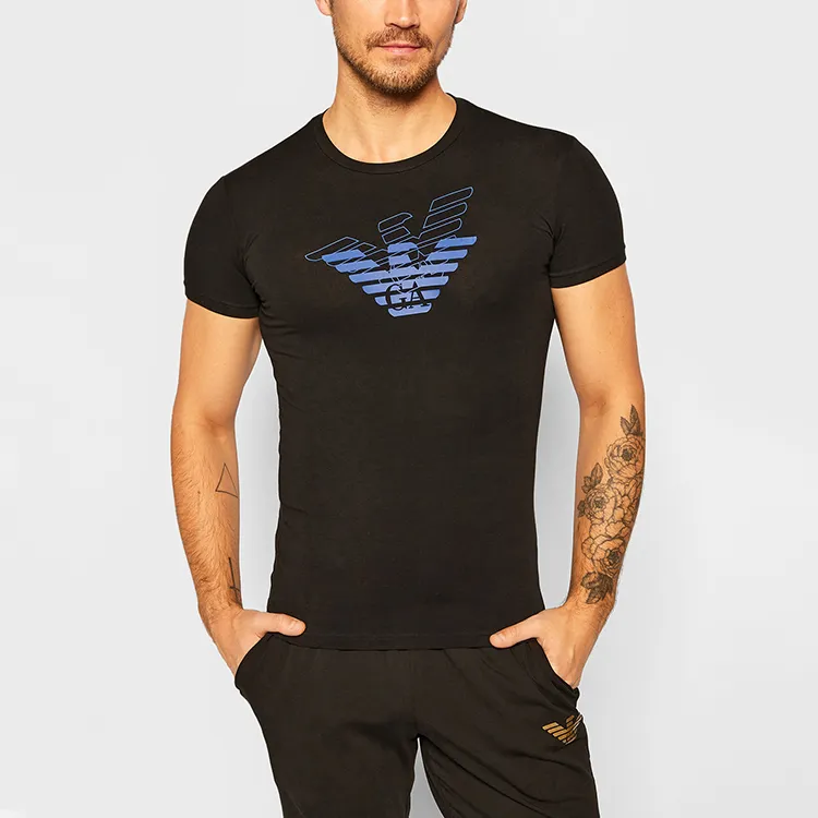 EMPORIO ARMANI T Shirts Men Black-2