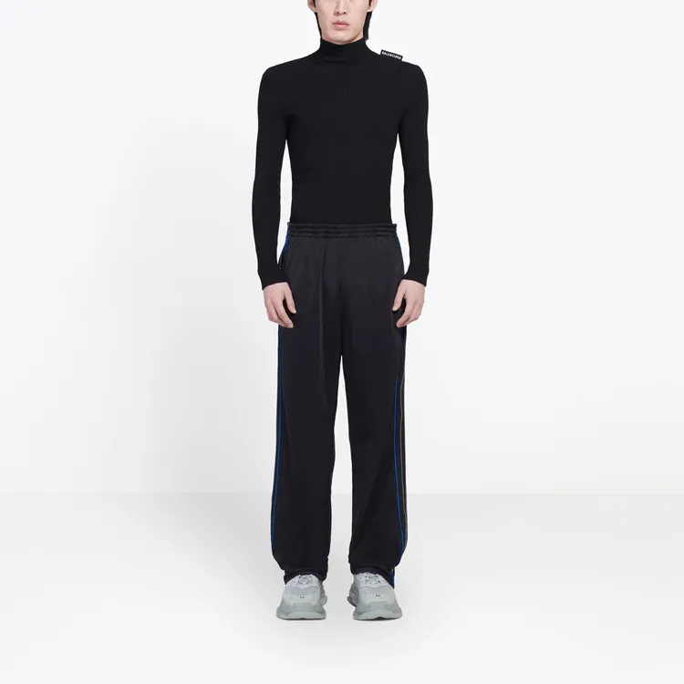 Balenciaga Knitted Sports Pants Men's Black-2