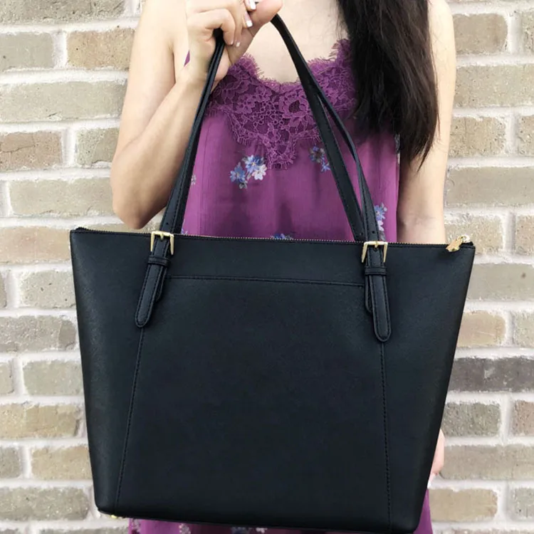 MICHAEL KORS Ciara Leather Tote Bag Shopping Bag Handbag Shoulder Bag Women's Black-7