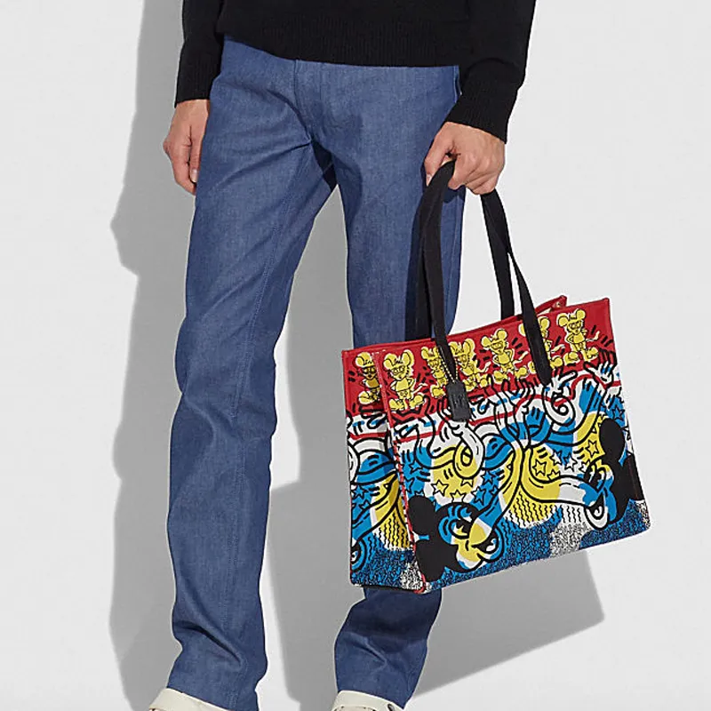 Disney X COACH Recycled Tote Shoulder Bags-3