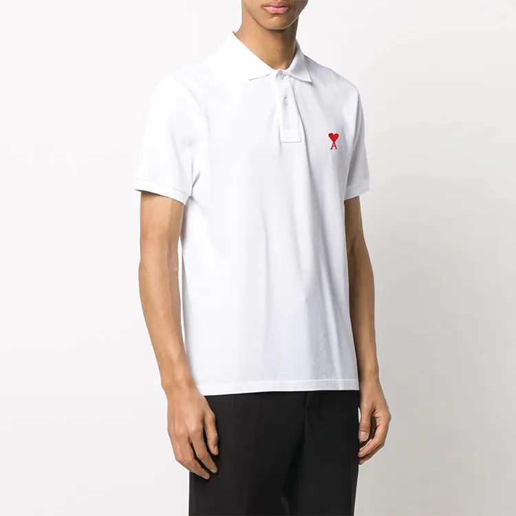 AMIPARIS Polo Shirts Men White-2