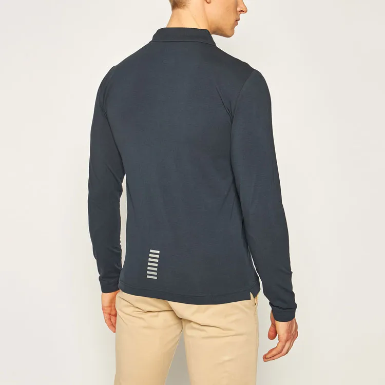 EMPORIO ARMANI Polo Shirt Men's Navy Blue-4
