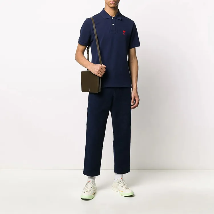 AMIPARIS Ami De Coeur Embroidered Polo Shirt-1