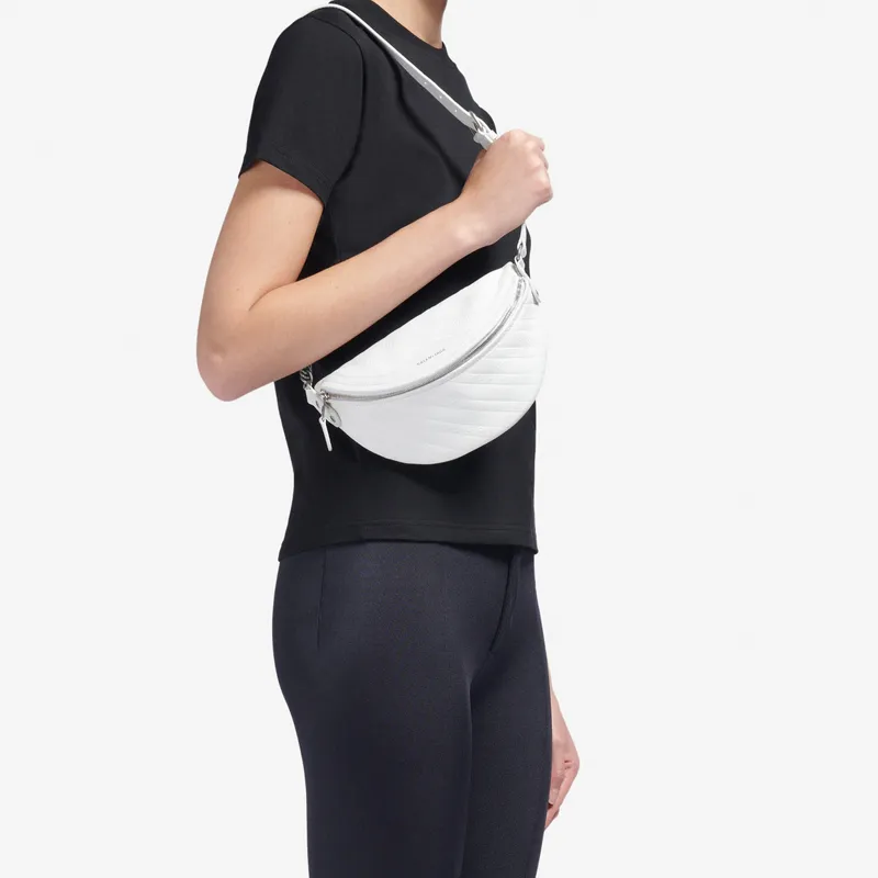 Balenciaga Small Goatskin Fanny Pack Women's White-4
