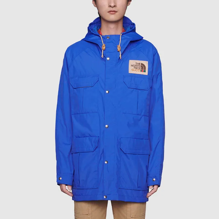 GUCCI x THE NORTH FACE Gucci X The North Face Breathable Windbreaker Jacket Men's Blue-3