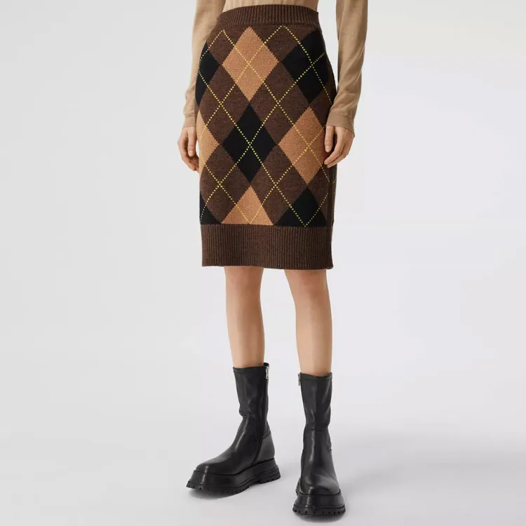 Burberry Casual Long Skirts Women's Multicolor-3