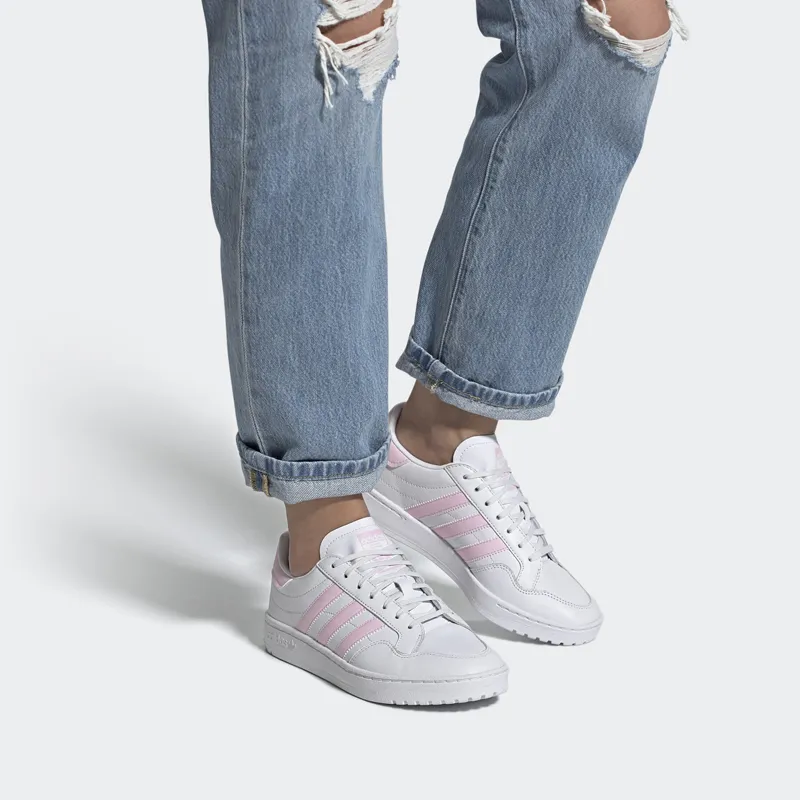 Adidas Women's Team Court 'White Clear Pink'-6