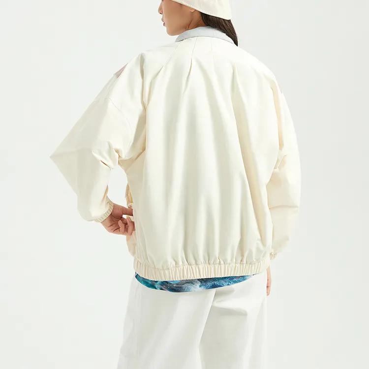 LiNing Badfive Jacket Women's Egg Cream Gray-3