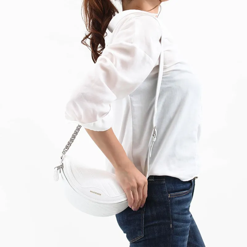 Balenciaga Small Goatskin Fanny Pack Women's White-5