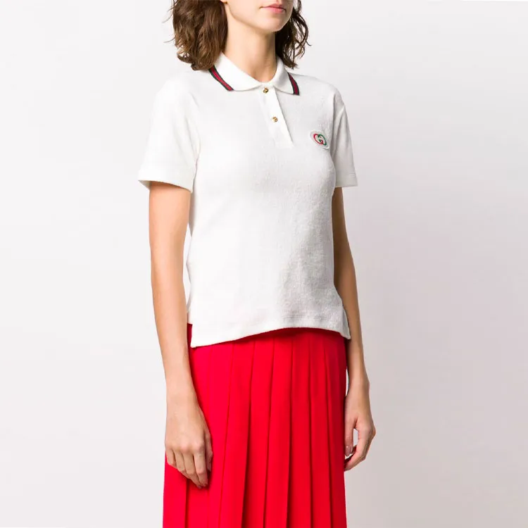 GUCCI SS20 Polo Shirt Women's White-4