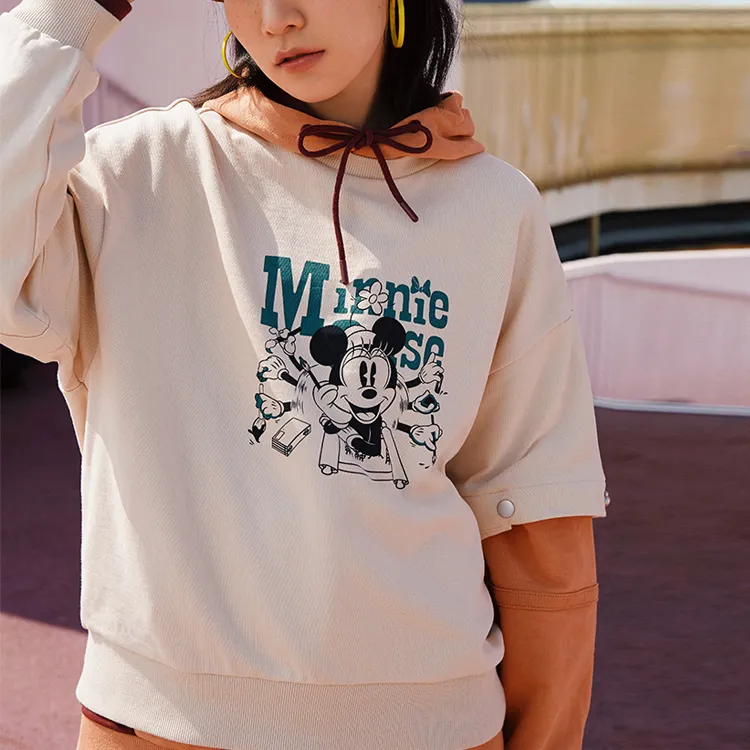 Disney X LINING Disney Sweatshirts Women's Cassava Apricot-2