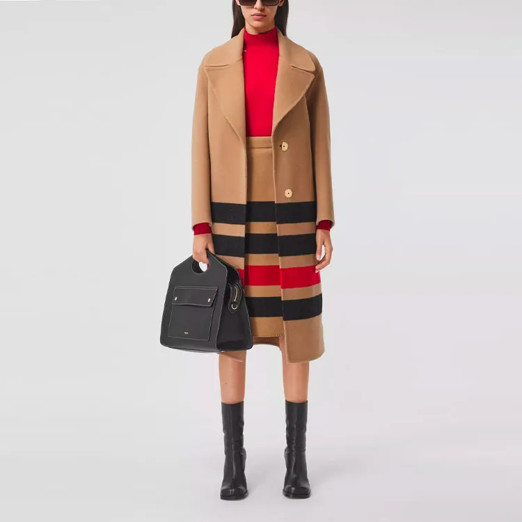 Burberry Casual Long Skirts Women's Camel-2