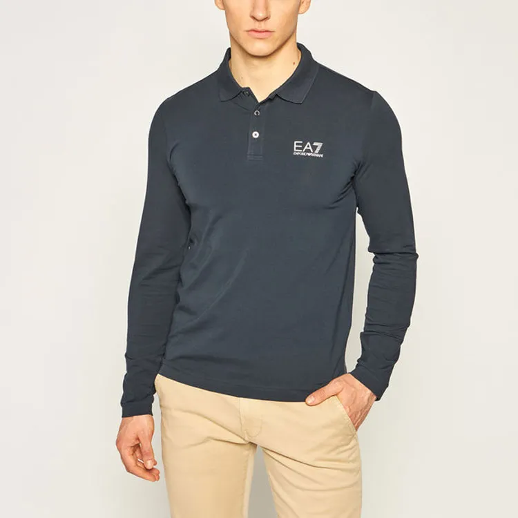 EMPORIO ARMANI Polo Shirt Men's Navy Blue-3