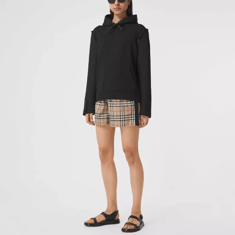 Burberry Vintage Check Side Stripe Shorts 'Archive Beige'-2