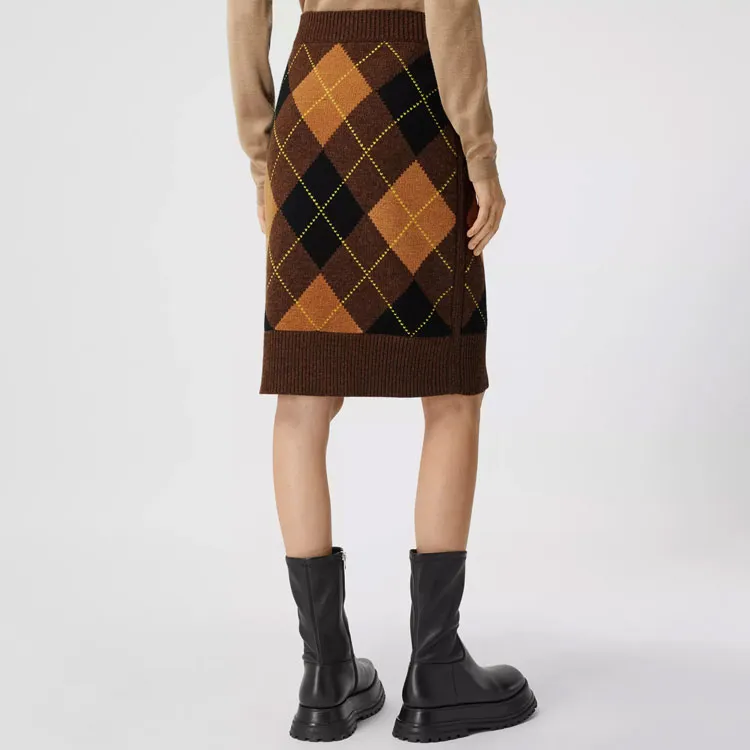 Burberry Casual Long Skirts Women's Multicolor-4