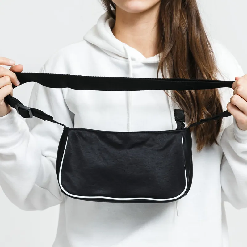 Adidas Originals Leather Shoulder Bag Crossbody Bag Mini Unisex Black-5
