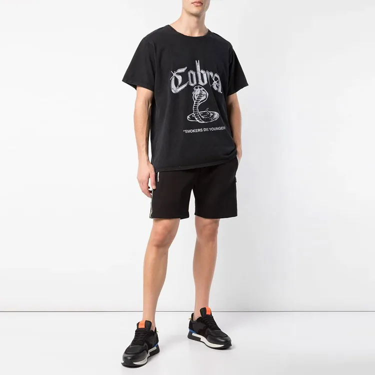 RHUDE Casual Shorts Men Black-3