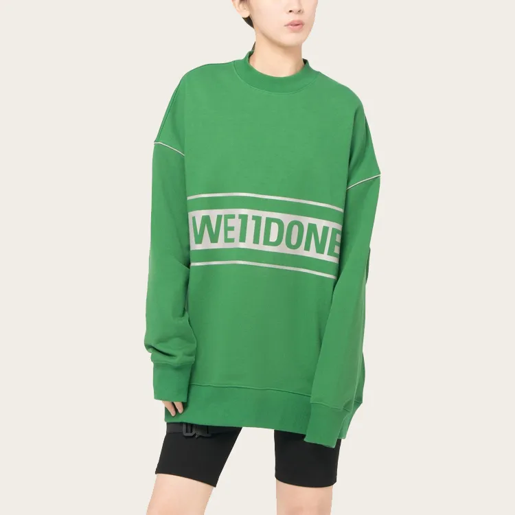 WE11DONE Reflective Logo Pullover-1