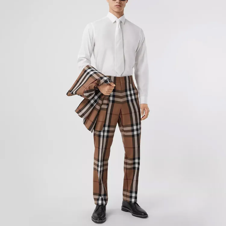 Burberry Shirts Men White-1