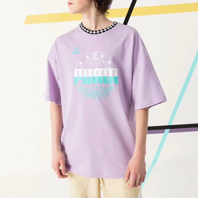 Diamond Supply Co. X PUMA Diamond Supply Co T-Shirts Men Light Purple-4