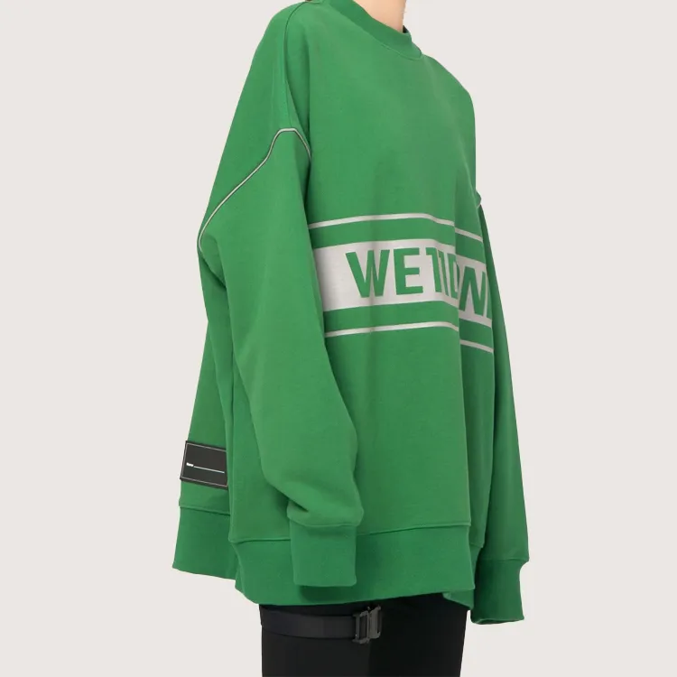 WE11DONE Reflective Logo Pullover-3
