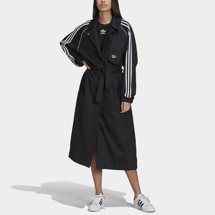 Adidas Originals Trench Coats Women's Black-2