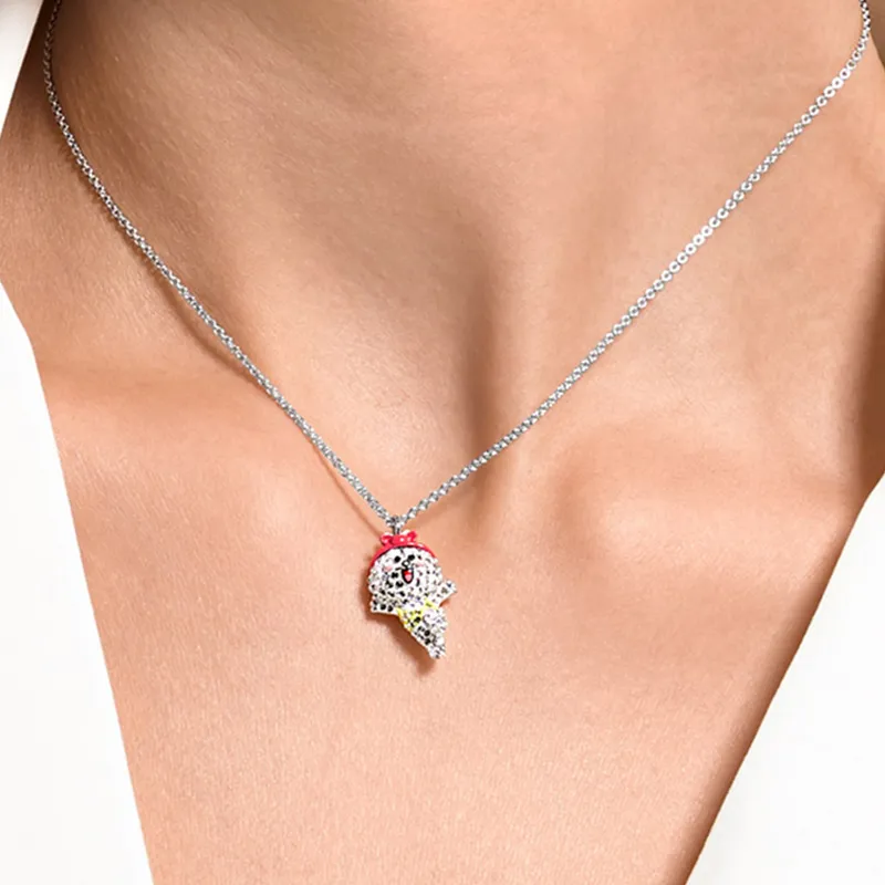 Swarovski Line Friends 925 Sterling Silver Necklaces Women's-2