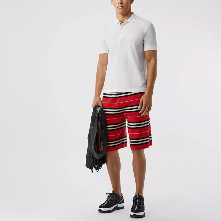 Burberry Monogram Motif Piqué Polo Shirt-1