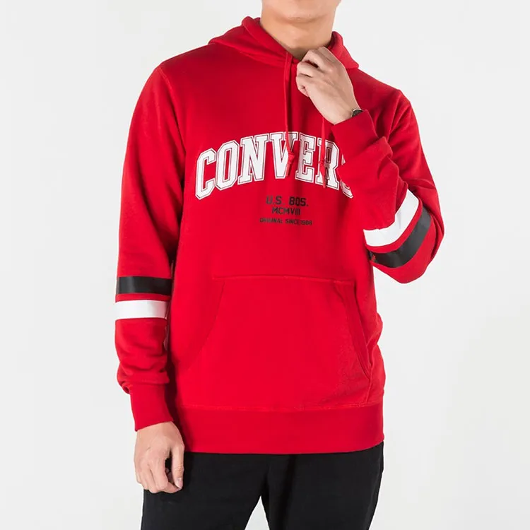 Converse Collegiate Text Sweatshirts Men Red-5