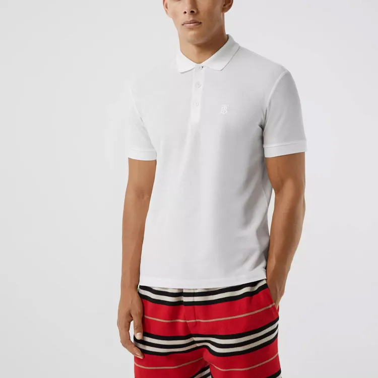 Burberry Monogram Motif Piqué Polo Shirt-2