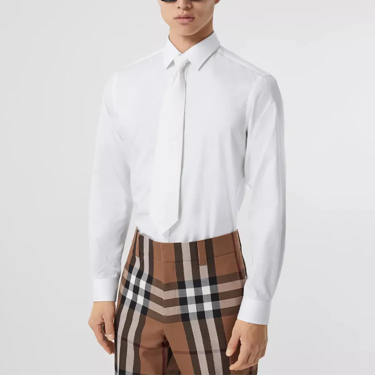 Burberry Shirts Men White-2