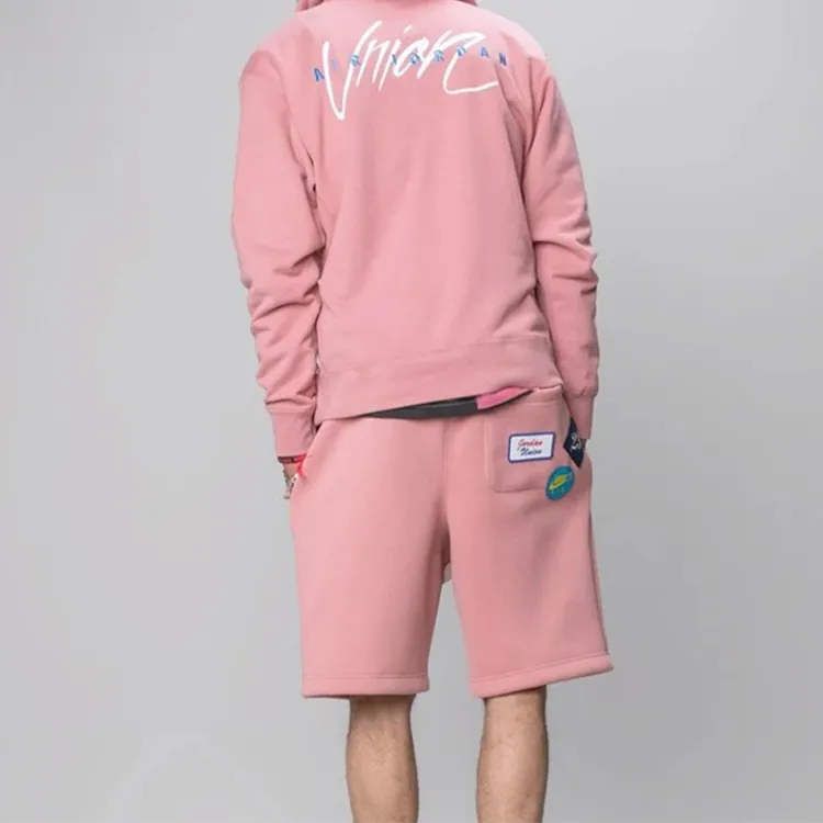 Union X Jordan X Union Sweatshirts Men Pink-3