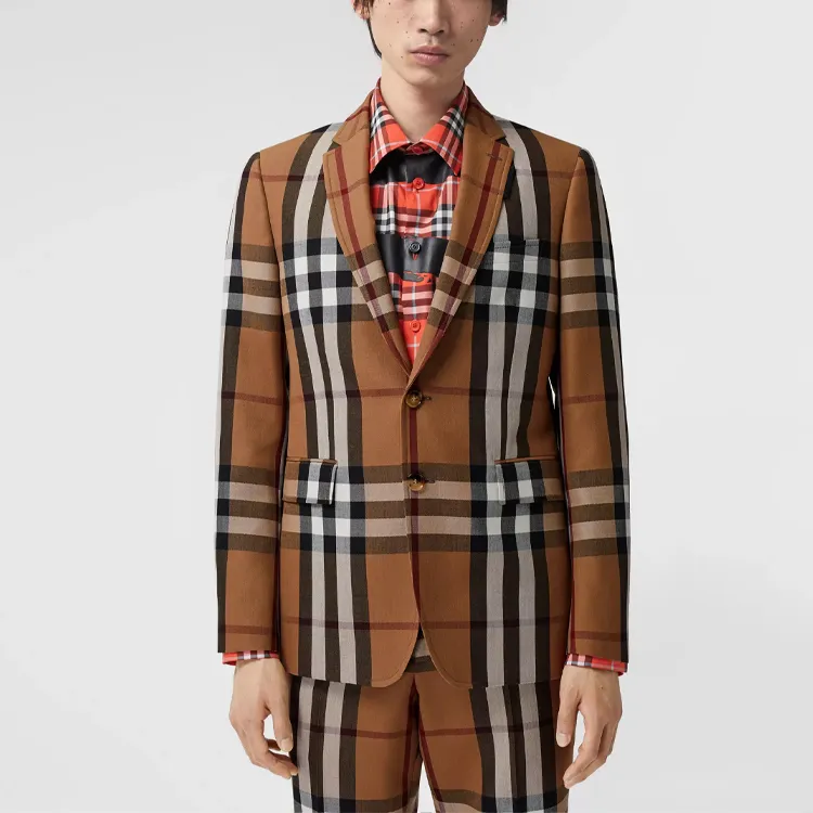 Burberry Checked Tailored Blazer-2