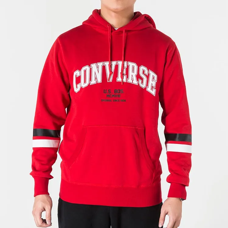 Converse Collegiate Text Sweatshirts Men Red-2