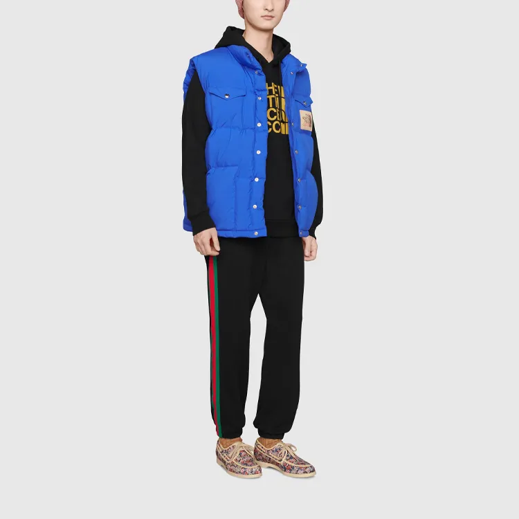 GUCCI X The North Face Web Print Hoodie 'Black'-5