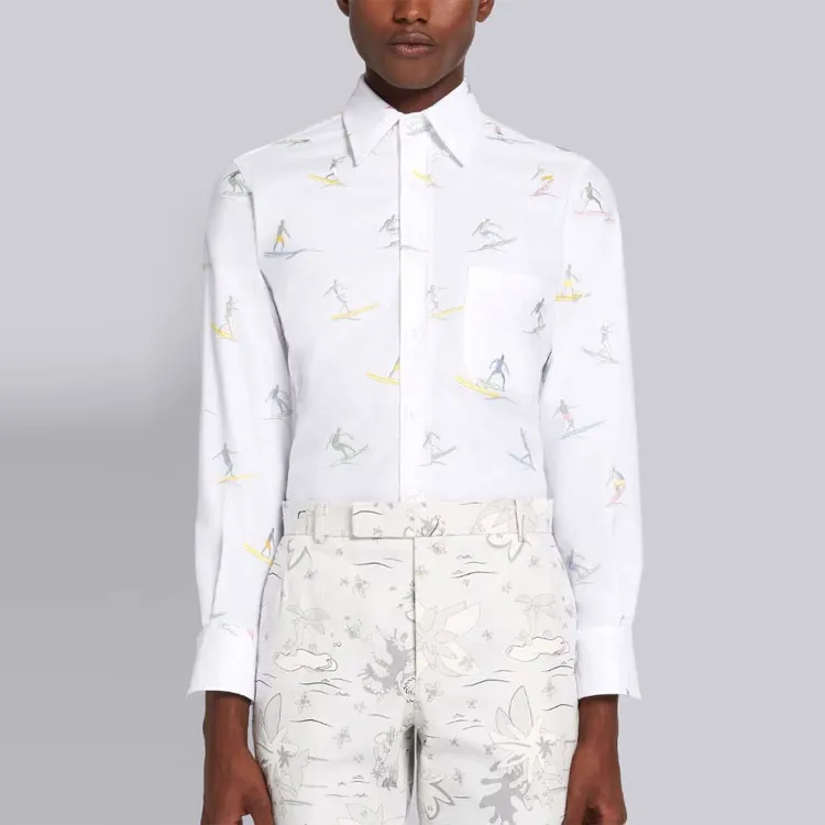 THOM BROWNE Shirts Men White-2