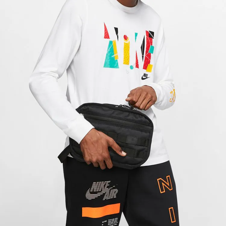 Nike Polyester Portable Handheld Fanny Pack Regular Unisex Black-6