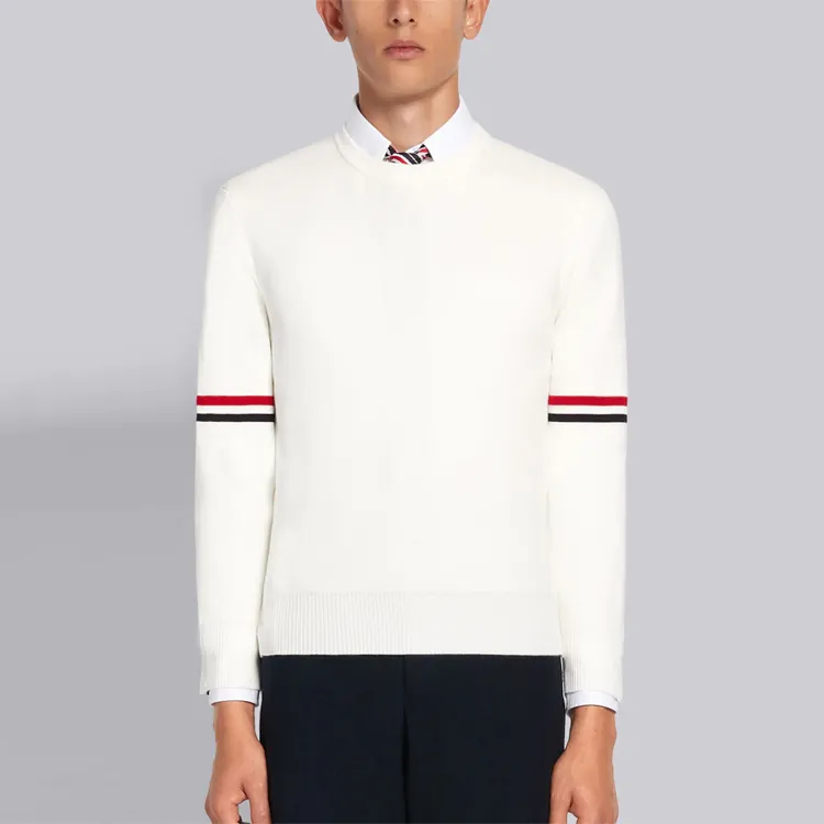 THOM BROWNE Rwb Striped Knit Jumper-1